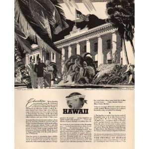  Hawaii Tourism Vintage Travel Ad from May 1936 Kitchen 