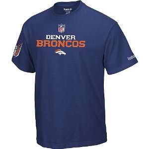  Denver Broncos Navy Prime 2009 Player Sideline T Shirt 