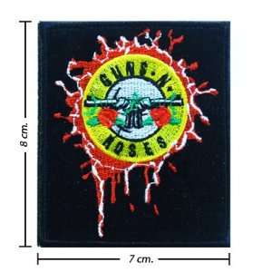  Guns N Roses Music Band Logo 4 Embroidered Iron on Patches 