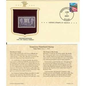  Historic Stamps of America Tennessee Statehood Issue Date 