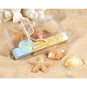  Seaside Beach Candles in Coral Design Gift Box (Set of 