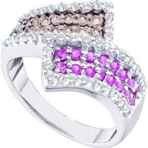   and White Diamonds, Totaling 1.03ctw, G H Color, I1I2 Clarity   Size 7