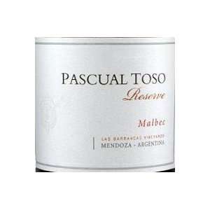  Pascual Toso Malbec Reserve 2008 750ML Grocery & Gourmet 