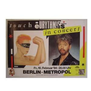  Eurythmics Tour Poster Lennix And Dave 