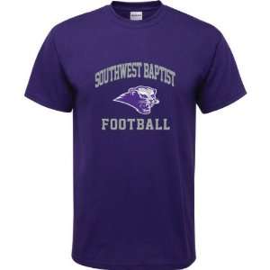  Southwest Baptist Bearcats Purple Youth Football Arch T 