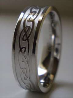 Celtic Knot Ring Stainless Steel Band Size 7.5 Unisex  