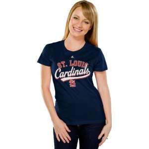 St. Louis Cardinals Navy Womens The Essentials T Shirt  