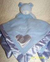 Baby Boom Blue Its A Boy Teddy Bear Security Blanket  
