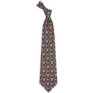  NFL Miami Dolphins Pattern Style 3 Silk Necktie Tie 