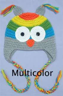 All Cute Gorgeous Knit Hat Cap Baby Toddler Child Photograph Owls New 