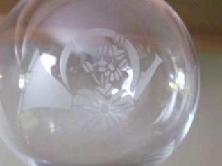 PRINCESS HOUSE Hand blown Clear Glass Crystal Christmas Ornament 