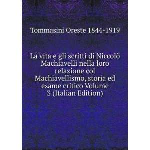   critico Volume 3 (Italian Edition) Tommasini Oreste 1844 1919 Books