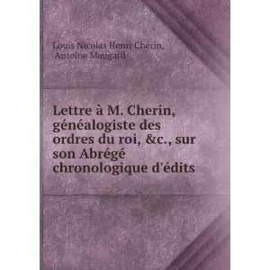   Ã©dits . Antoine Maugard Louis Nicolas Henri ChÃ©rin Books