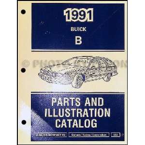   1991 Buick Roadmaster Station Wagon Parts Book Original Buick Books