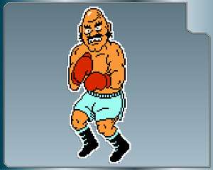 BALD BULL #2 Punch Out vinyl decal car & iPhone sticker  