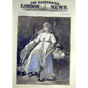  1889 Portrait Berard Beere La Tosca Theatre Print