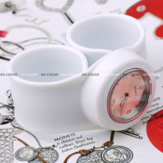 1PC New White Silicone Quartz Fashion Unisex SLAP Watch  