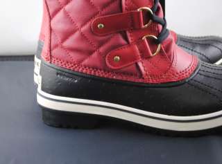 Sorel Women Tofino Waterproof Snow Winter Boot Chili Pepper Red Black 