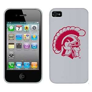  USC Trojan Head red on AT&T iPhone 4 Case by Coveroo 