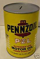 PENNZOIL EXTENDED LIFE MOTOR OIL BANK  