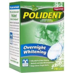 Polident Overnight Whitening Denture Cleanser 78 ct, 2 ct (Quantity of 
