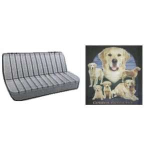 SUV Golden Retriever Collection on Lawn Dog Print Rear Bench or Small 