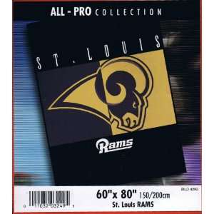  NFL Football St. Louis Blanket All Pro High Pile Twin 60 X 