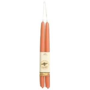   100% Pure Beeswax Candle Taper, 16 inch, Pumpkin