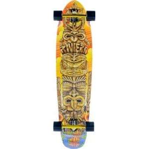  Riviera Tiki Totem Large Complete Longboard Skateboard 