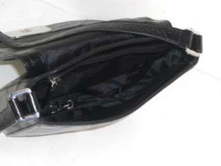 Michael Kors Black Tilda Medium Saddle Handbag Purse Leather Authentic 