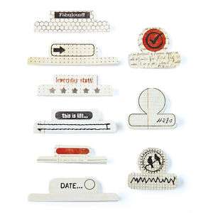 BasicGrey BASIC MANILA OFFICE TABS scrapbooking  