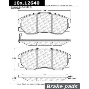 Centric Parts 106.12640 106 Series Posi Quiet Semi Metallic Brake Pad