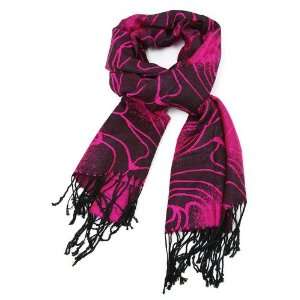  Pashmina Scarf With Oversized Rose Outlines Everything 