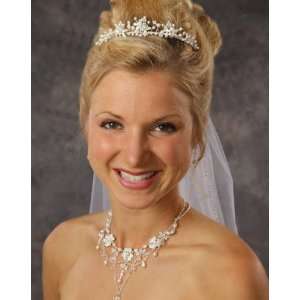  Small Tiara with Pearls and Rhinestones 8022 Everything 