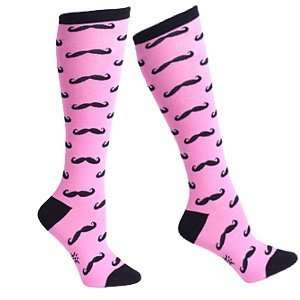  Pink Mustache Socks by Sock it To Me Toys & Games