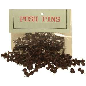  Chocolate Brown Push Pins / Thumbtacks   100 pushpins per 