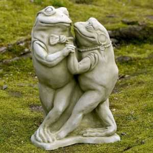  Campania The Frog Waltz Garden Statue, Alpine Stone Patio 