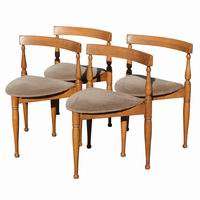 winchendon furniture co stylish three legged chairs with carved wood 