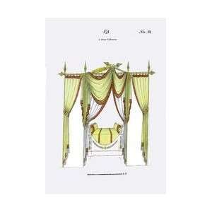  French Empire Bed No 19 24x36 Giclee
