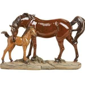   Big Country Stonecast Sculpture, Bonded, Horse & Foal