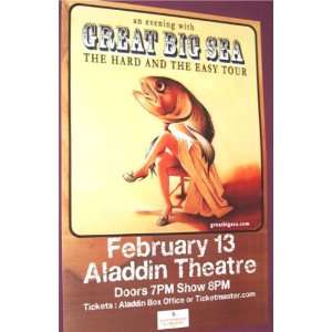  Great Big Sea Poster   He Concert Flyer for Hard and the 