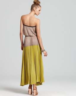 BCBGMAXAZRIA Pleated Ombre Maxi Dress Size XS  