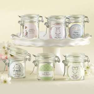  Personalized Glass Baby Shower Favor Jars Health 