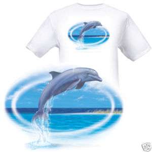 NEW Leaping Dolphin T shirt S/M/L/XL Beachwear Surf  