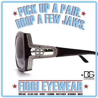   DG Sunglasses Full Rim Black Silver Logo Shades Beachwear Glasses J1