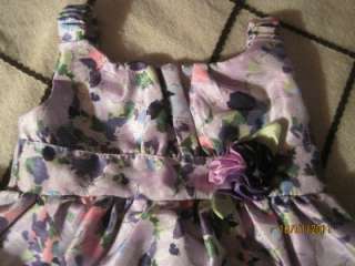   Childrens Place Dress Girls 4T Beautiful Floral Purple CUTE  
