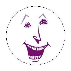   PURPLE SMILE FACE CARTOON   1.25 MAGNET ~ Emoticon 