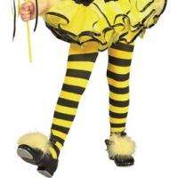 BUMBLE BEE HONEY STING Striped TIGHTS New Kids Little Girls Costume 