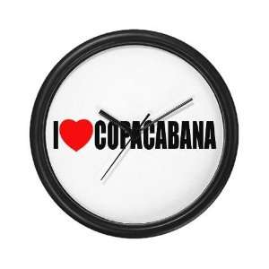  I Love Copacabana Mexico Wall Clock by 