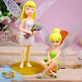 4pcs Disney Peter Pan Tinker Bell Angel Set Figure Xmas  